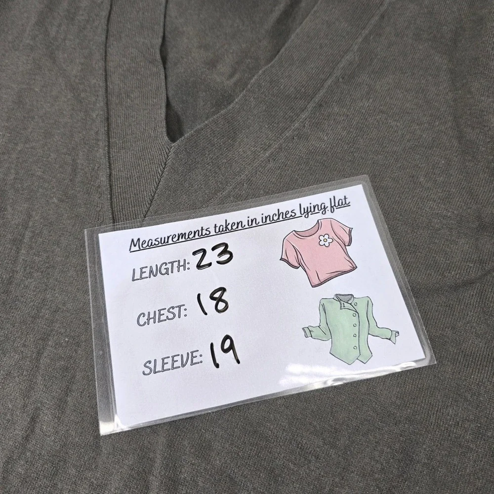 Banana Republic Mens Olive Green Silk Cotton Cashmere V-Neck Sweater M 673665-16